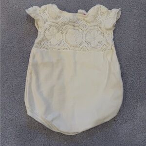 Zara Cream Lace Baby Romper